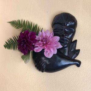 Vintage African Wall Pocket